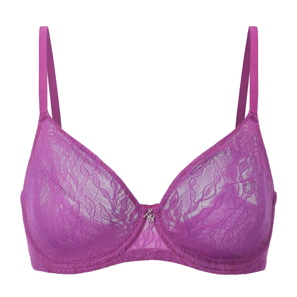 Julie Molded Lace & Mesh T-Shirt Bra